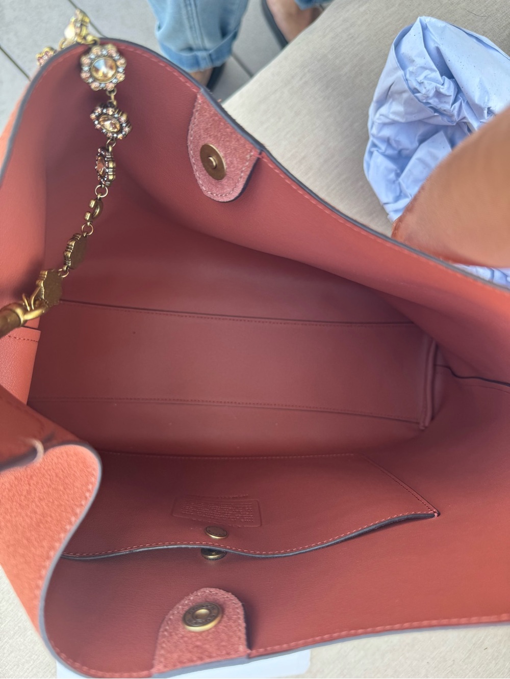NWT with original packaging! 
Coach Brooklyn 34 in the hot new Clay Suede! - Picture 7 of 9